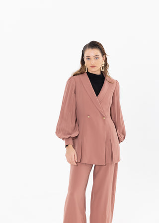 CLAY PLEATED SUIT