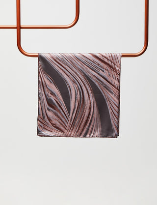 Abstract Patterned PES Scarf Mink