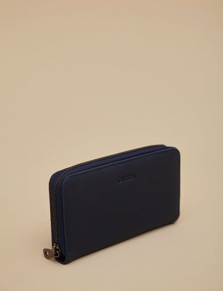 Artificial Leather Wallet Navy